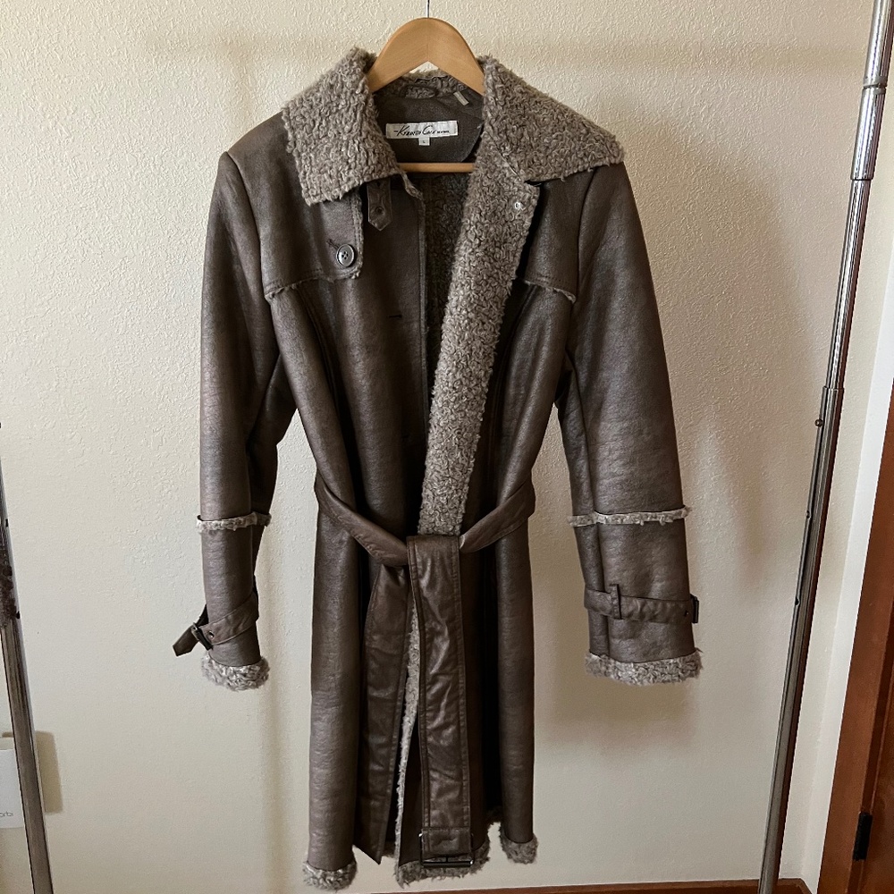 Kenneth Cole Leather/Wool Women's Jacket